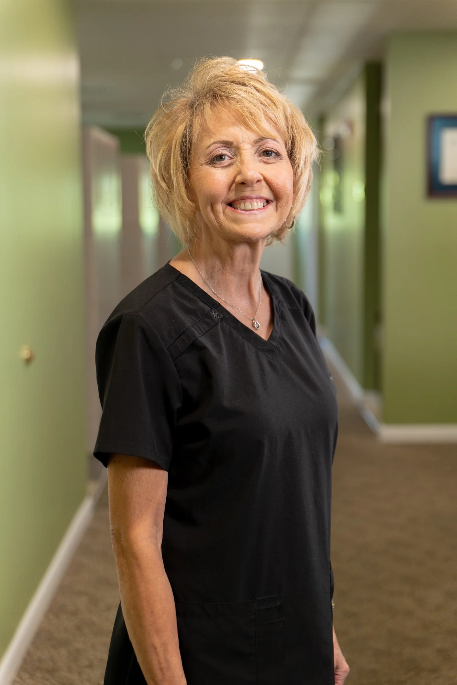 Becky from the front desk at Broadway Dentistry, a general dentistry office in Fort Wayne, Indiana